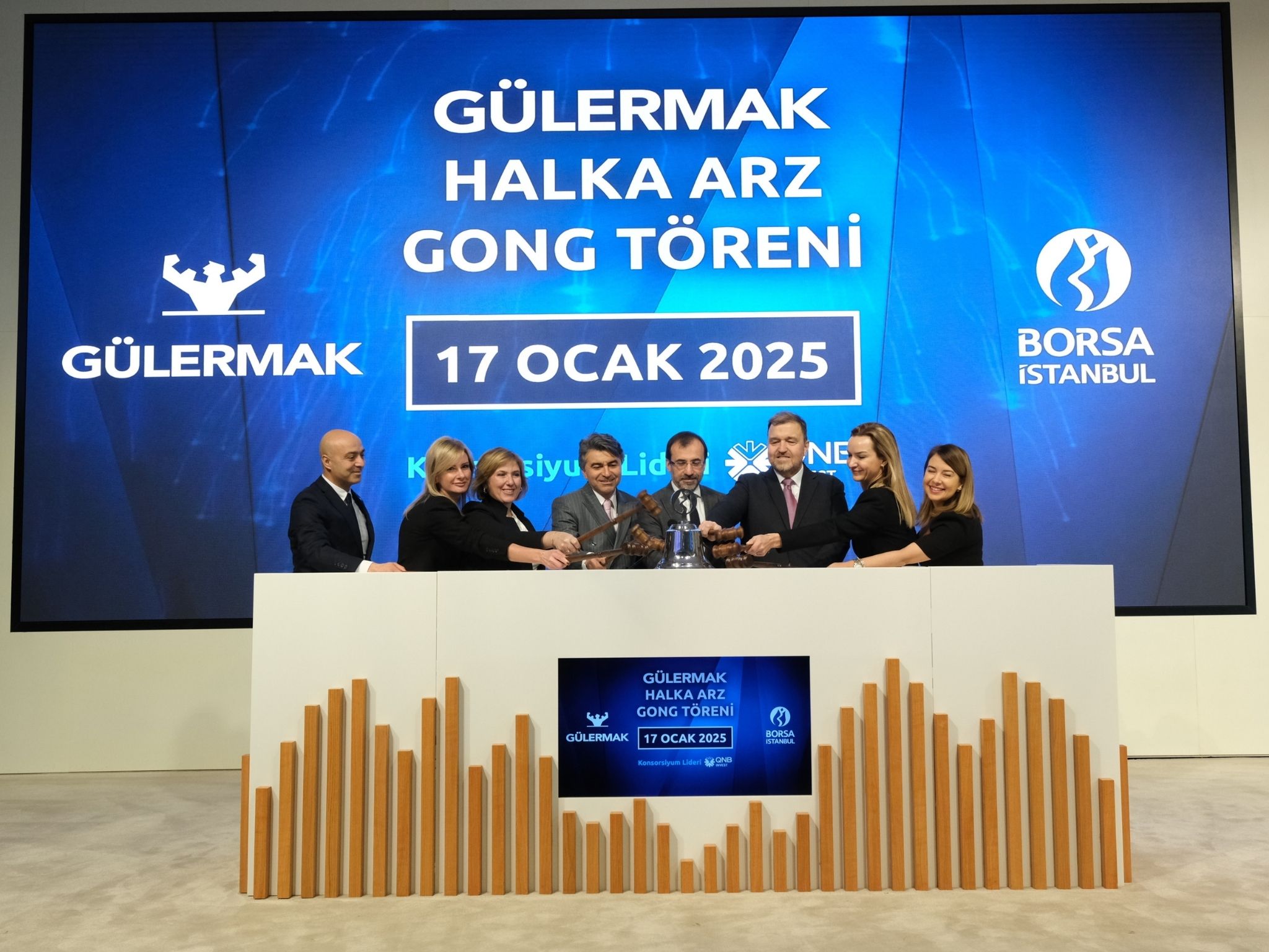 Gülermak Gong Töreni ile birlikte Borsa İstanbul’da işlem görmeye başladı